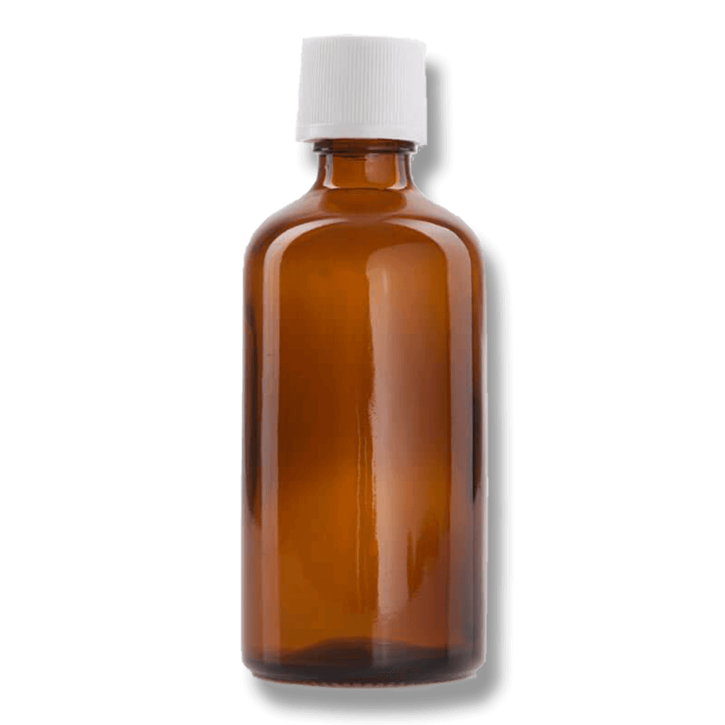 Amber glass bottle DIN 18 (10 ml, 50 ml, 100 ml) with dropper