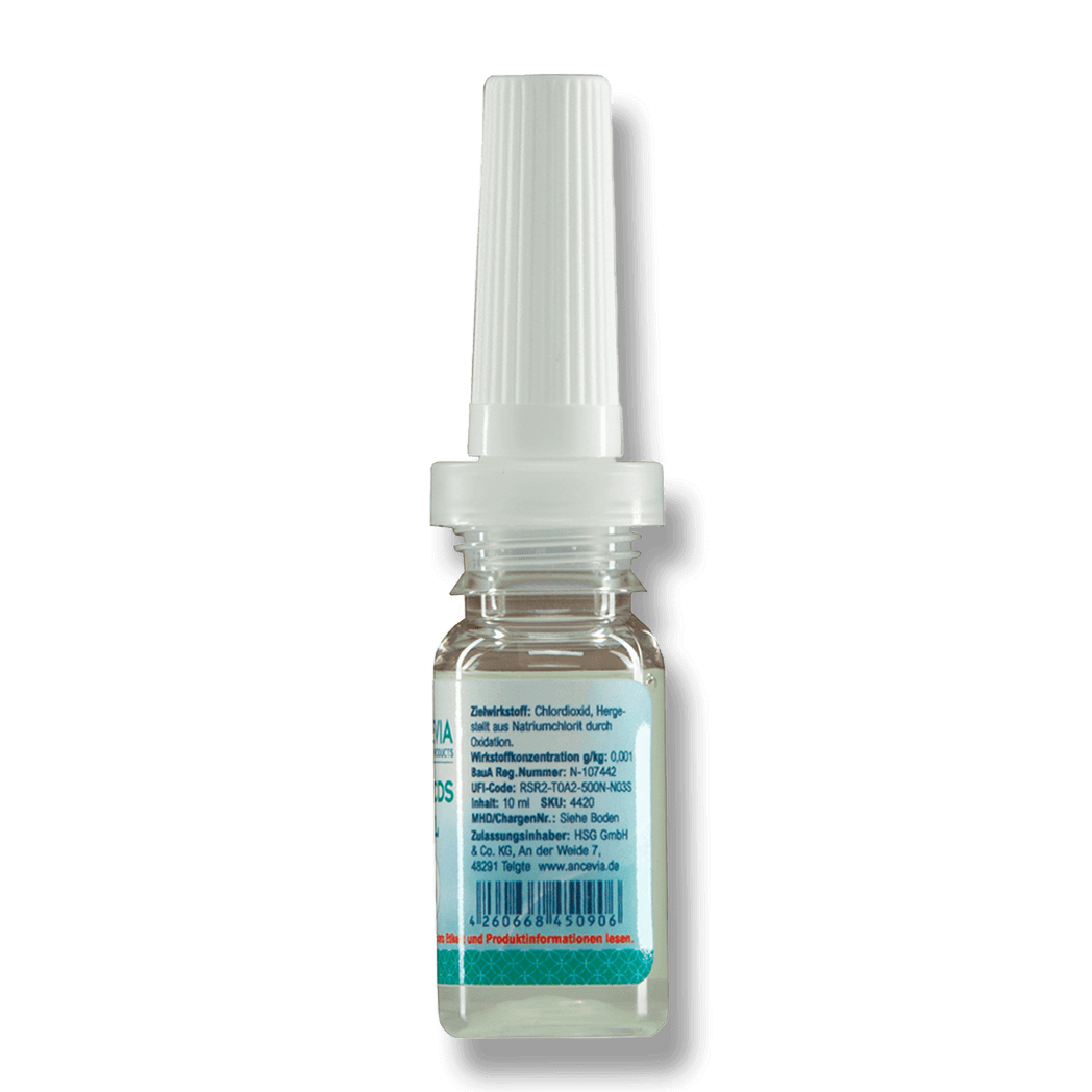 CDL Gel (10 ml) made from highly pure chlorine dioxide bound in the gel