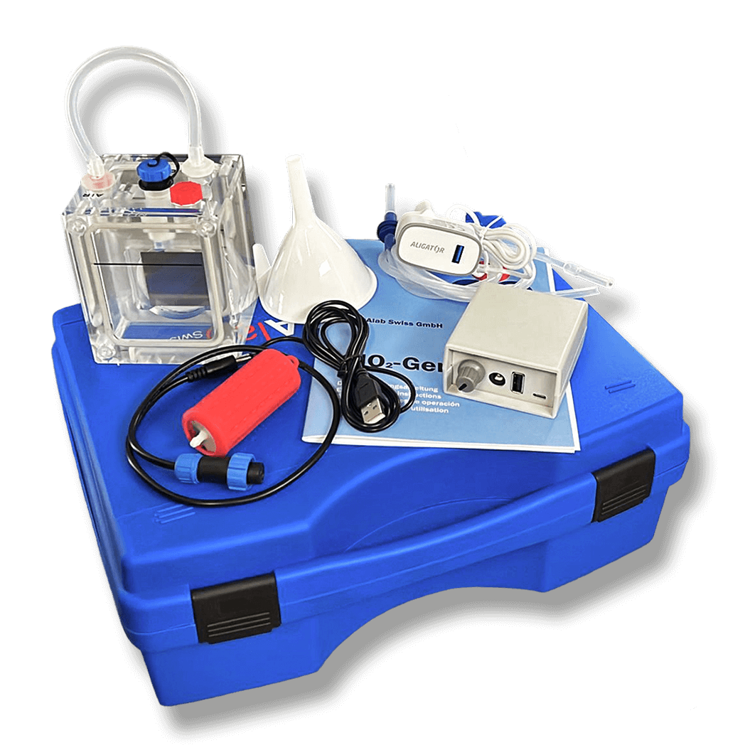 Laboratory device (model 2021) for water purification according to Andreas Kalcker