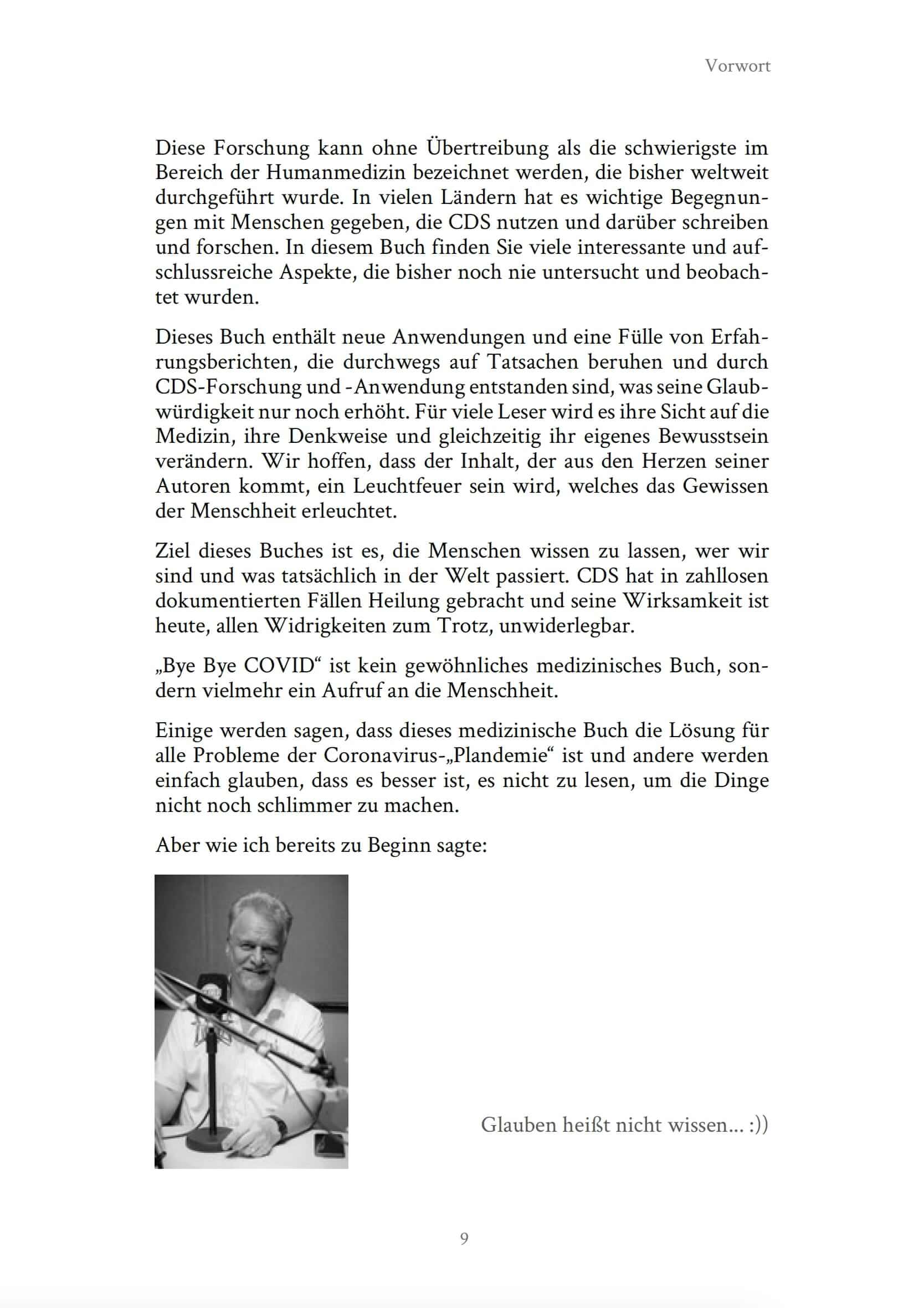 The new book "Bye Bye COVID" (German) by Andreas Kalcker